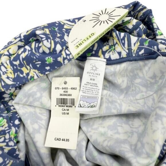 Aerie High Waisted Crossover 7" Bike Short Size Medium - Picture 4 of 6